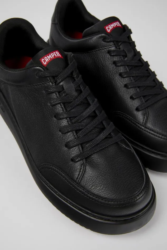 Men Camper Sneakers Runner K21 Black Leather Sneakers