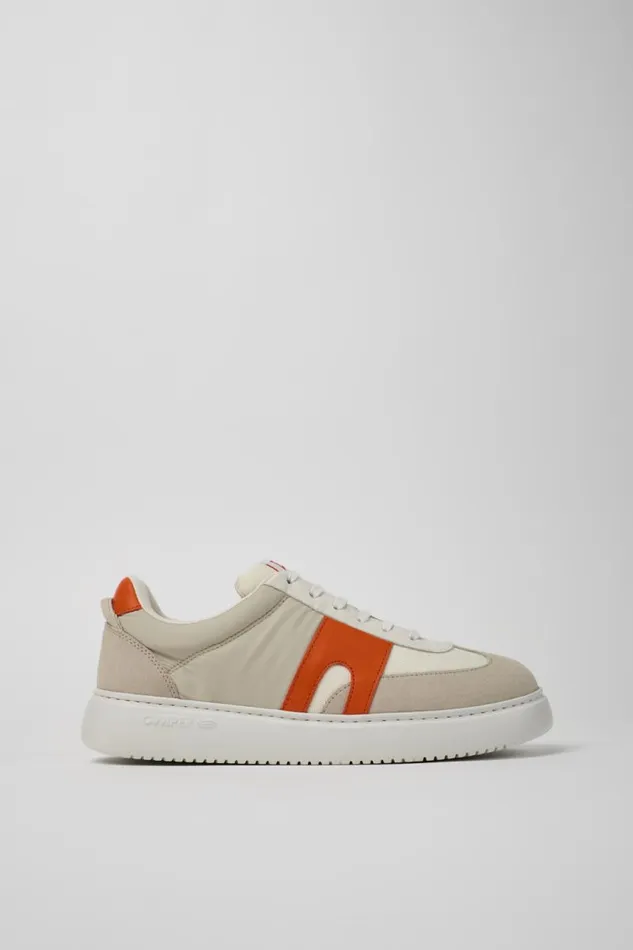 Men Camper Sneakers Runner K21 WhiteGray Textile And Nubuck Sneakers Men Camper Sneakers Runner K21 WhiteGray Textile And Nubuck Sneakers