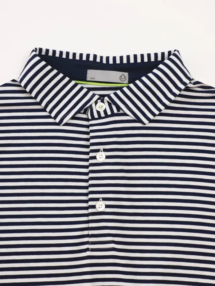 Men Cloud Lightweight Polo Air Stripe Tasc Performance Polo Shirts