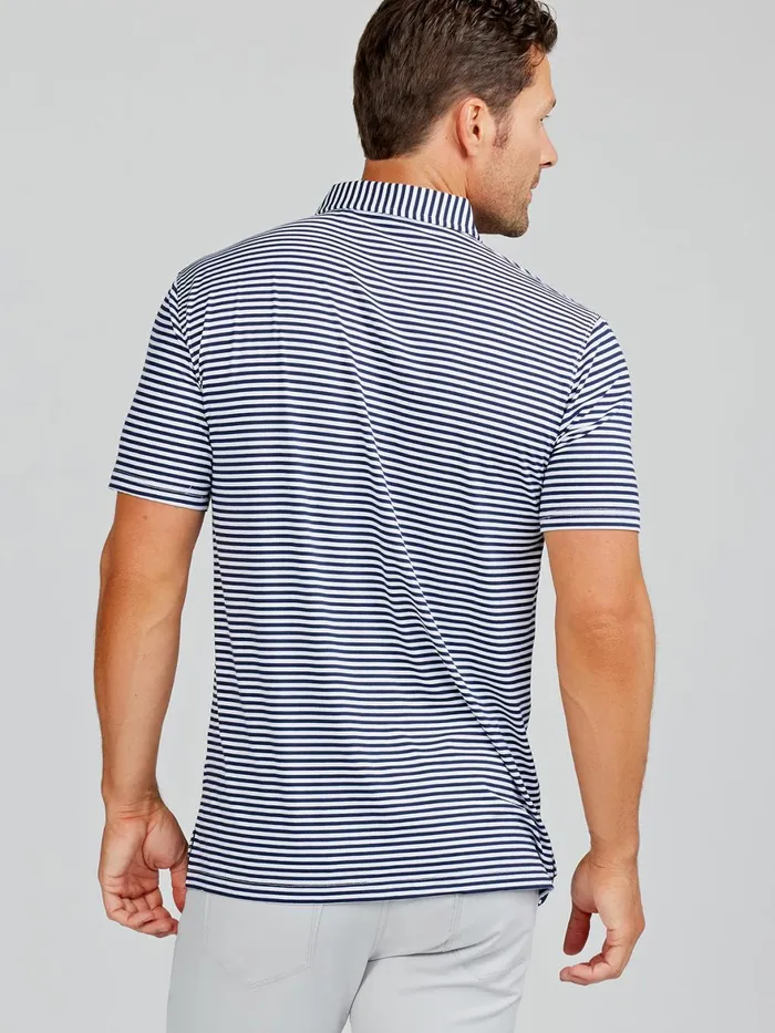 Men Cloud Lightweight Polo Air Stripe Tasc Performance Polo Shirts