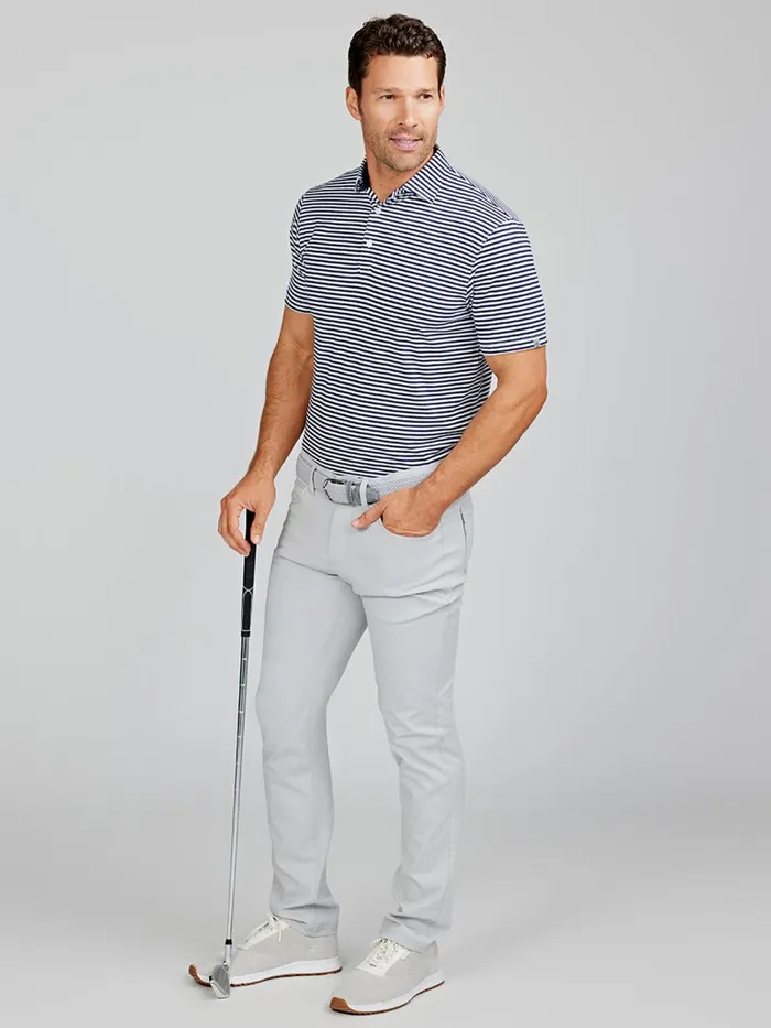 Men Cloud Lightweight Polo Air Stripe Tasc Performance Polo Shirts