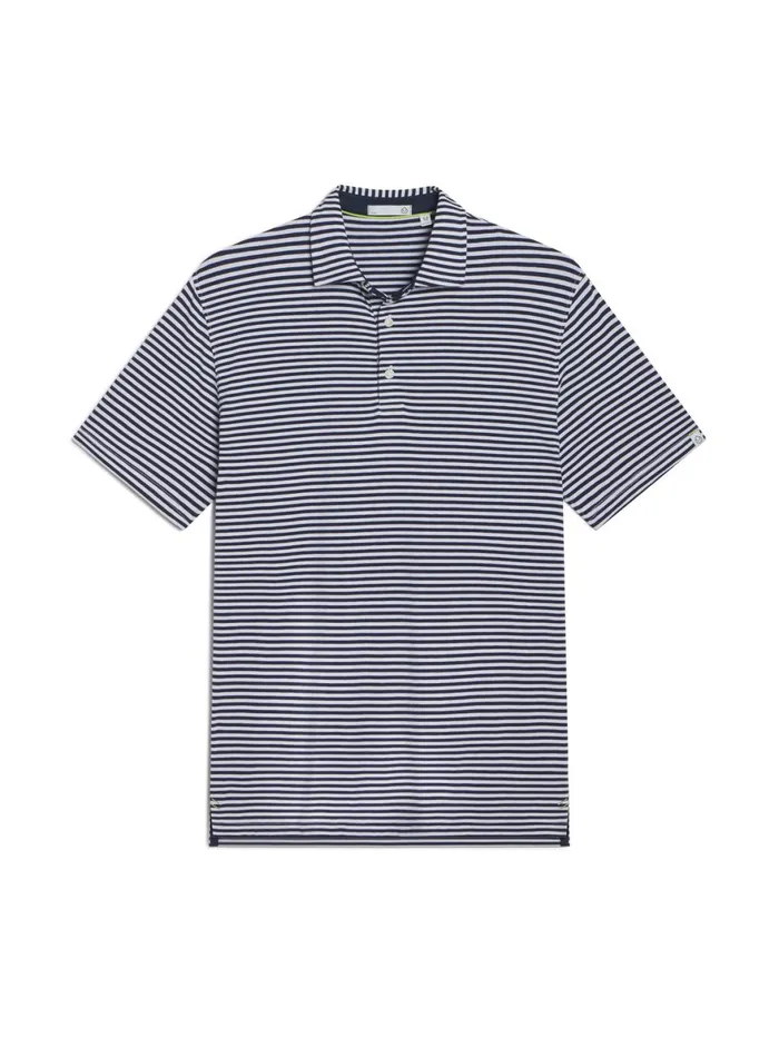 Men Cloud Lightweight Polo Air Stripe Tasc Performance Polo Shirts