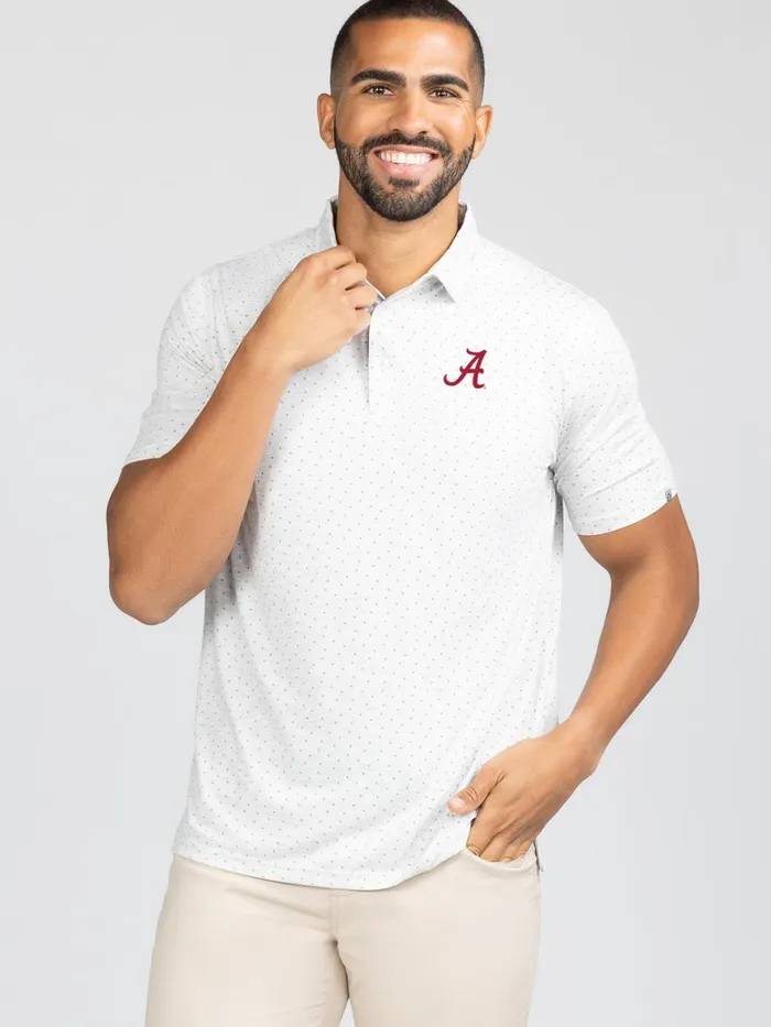 Men Cloud Polo 8211 Ace Dot 8211 Alabama Tasc Performance Polo Shirts