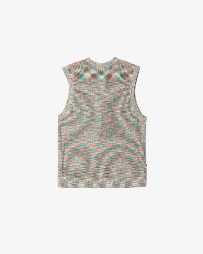 Men CLYNTON SWEATER VEST Unbleached Multi OBEY Clothing SWEATERS
