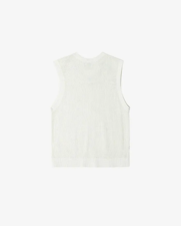 Men CLYNTON SWEATER VEST Unbleached Multi OBEY Clothing SWEATERS