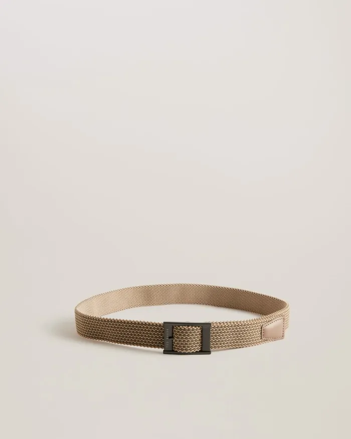 Men COLUMMM 8211 Reversible Woven Elastic Belt Stone Ted Baker Belts Men COLUMMM 8211 Reversible Woven Elastic Belt Stone Ted Baker Belts