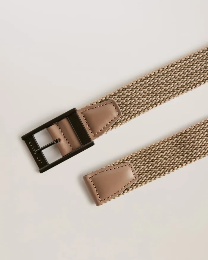 Men COLUMMM 8211 Reversible Woven Elastic Belt Stone Ted Baker Belts Men COLUMMM 8211 Reversible Woven Elastic Belt Stone Ted Baker Belts