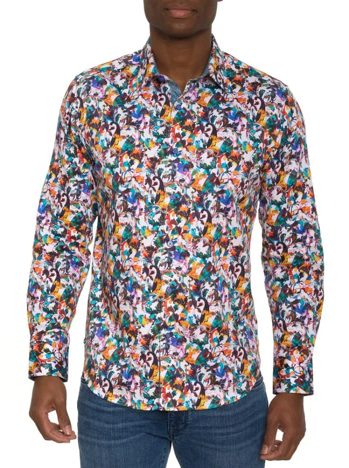 Men COMO LONG SLEEVE BUTTON DOWN SHIRT Multi Robert Graham Button Down Shirts