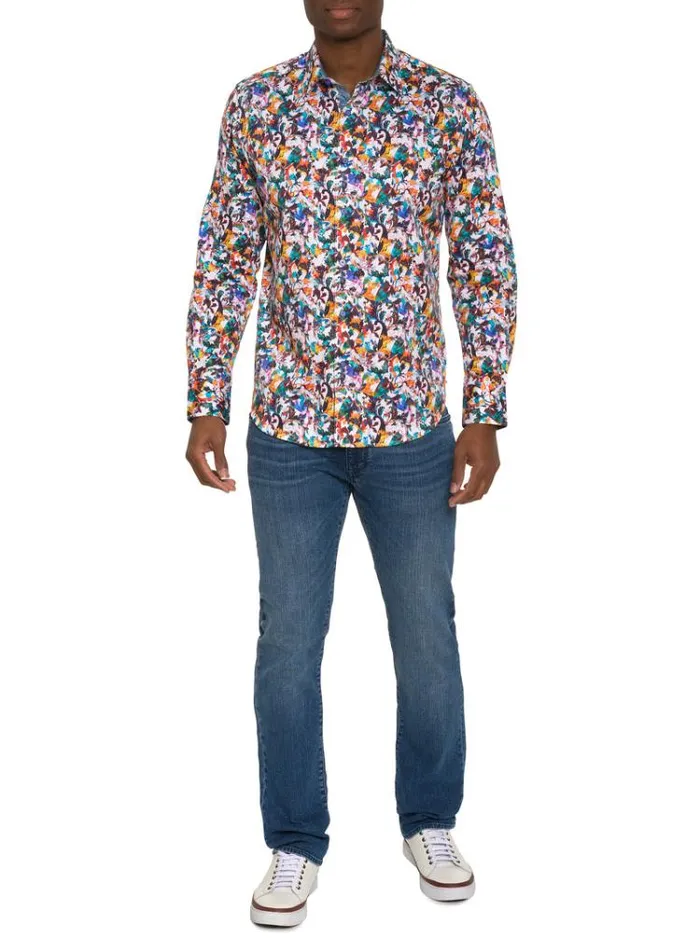 Men COMO LONG SLEEVE BUTTON DOWN SHIRT Multi Robert Graham Button Down Shirts