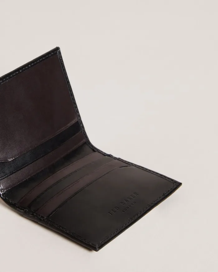 Men CORAL 8211 Leather Card Wallet Black Ted Baker Wallets and Cardholders