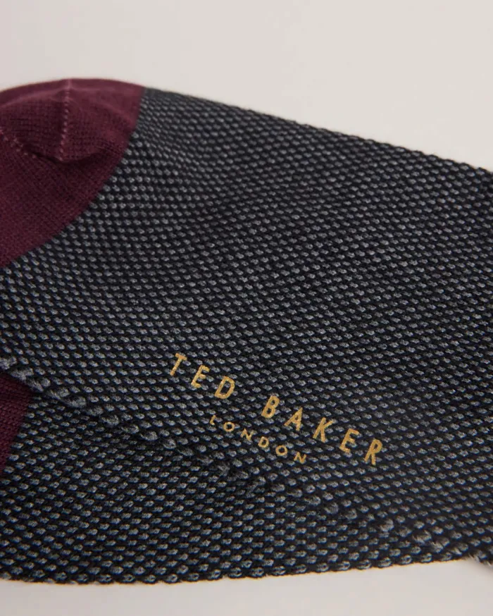Men CORETEX 8211 Textured Crew Socks Black Ted Baker Socks