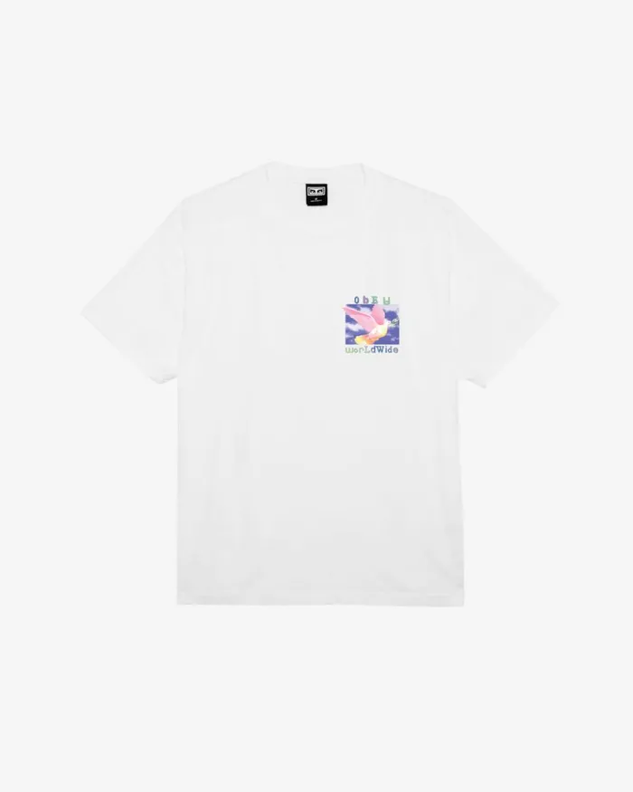 Men DOVE OF PEACE HEAVYWEIGHT TSHIRT White OBEY Clothing TSHIRTS