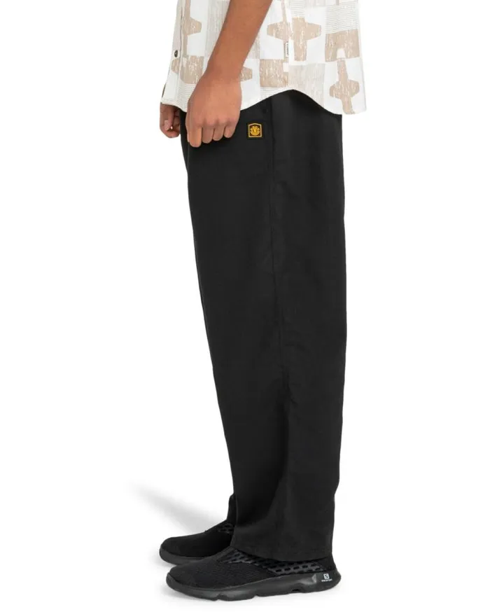 Men Element Pants and Shorts Canyon Pants Elastic Waist Pants Flint Black Men Element Pants and Shorts Canyon Pants Elastic Waist Pants Flint Black