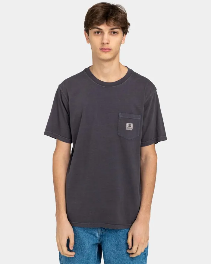 Men Element TShirts Basic Pocket TShirt Off Black Men Element TShirts Basic Pocket TShirt Off Black
