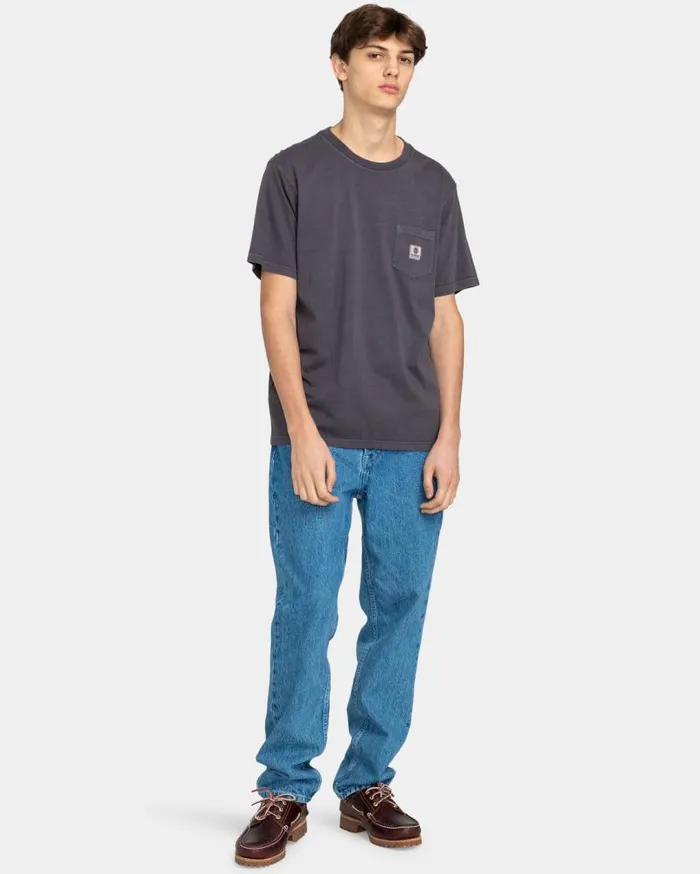 Men Element TShirts Basic Pocket TShirt Off Black Men Element TShirts Basic Pocket TShirt Off Black