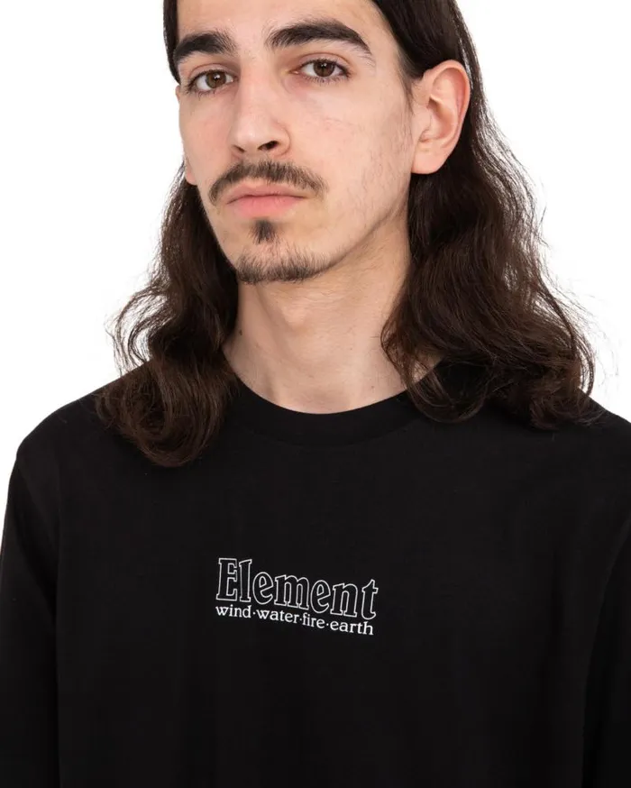 Men Element TShirts Dial Short Sleeve TShirt Flint Black