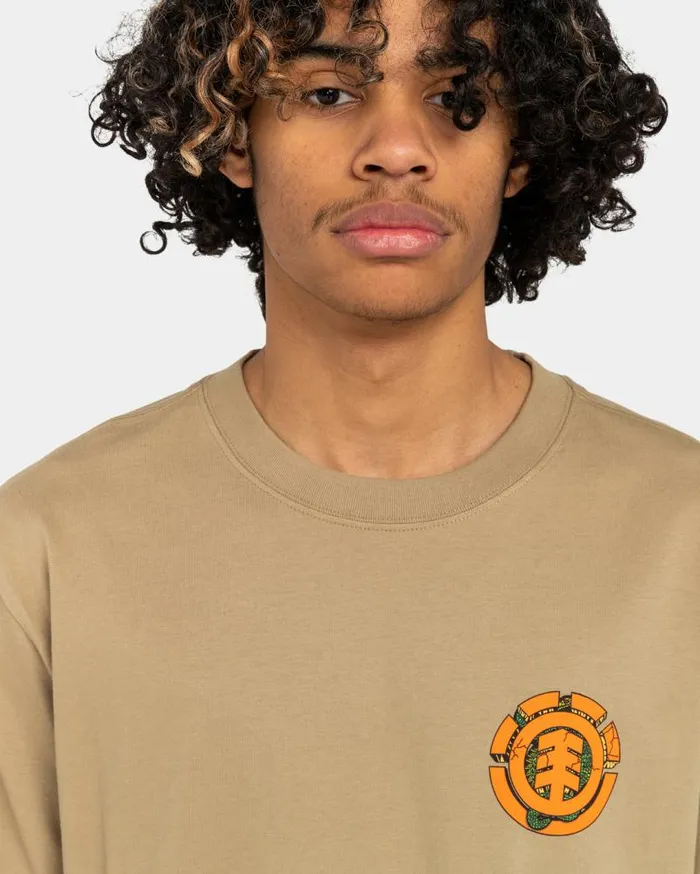Men Element TShirts Snake TShirt Khaki