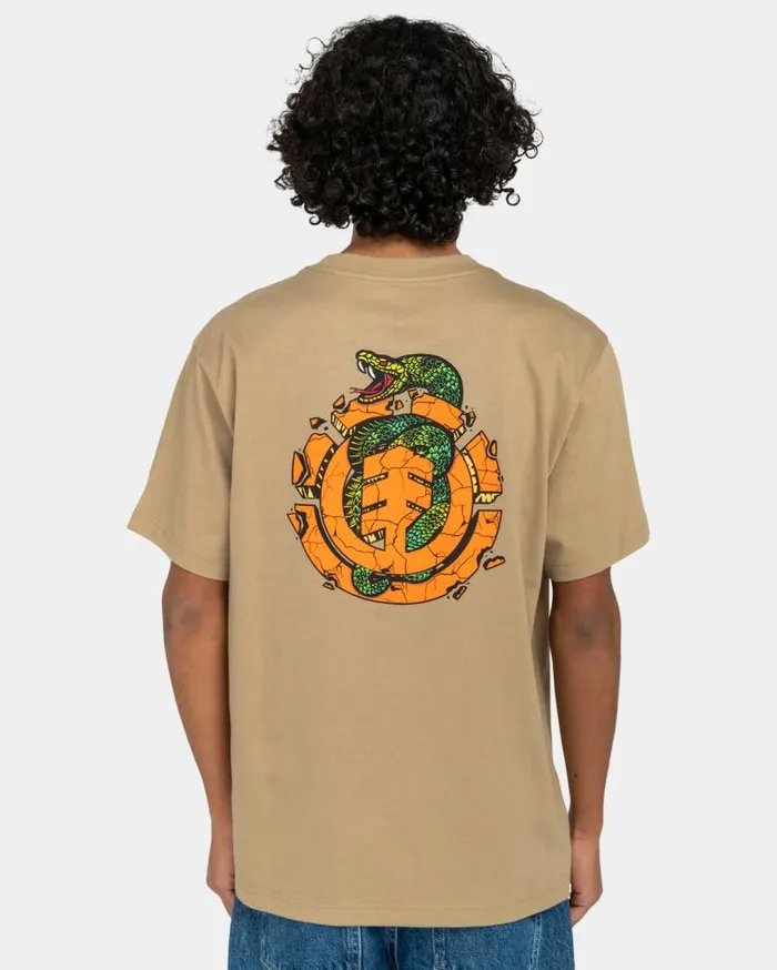 Men Element TShirts Snake TShirt Khaki