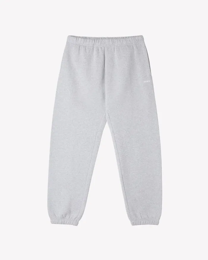 Men EST WORKS BOLD SWEATPANT Ash Grey OBEY Clothing BOTTOMS