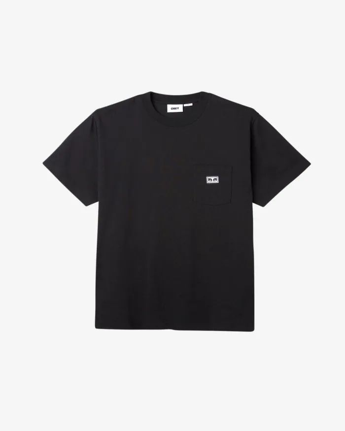 Men EST WORKS EYES POCKET TSHIRT White OBEY Clothing Established Works