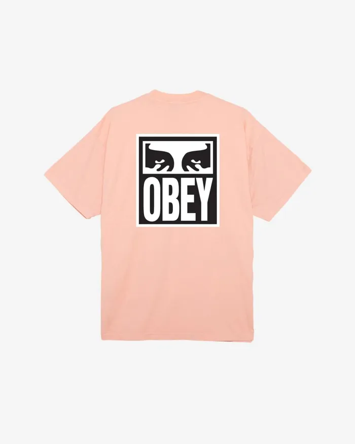 Men EYES ICON II HEAVYWEIGHT TSHIRT Peach Parfait OBEY Clothing TSHIRTS