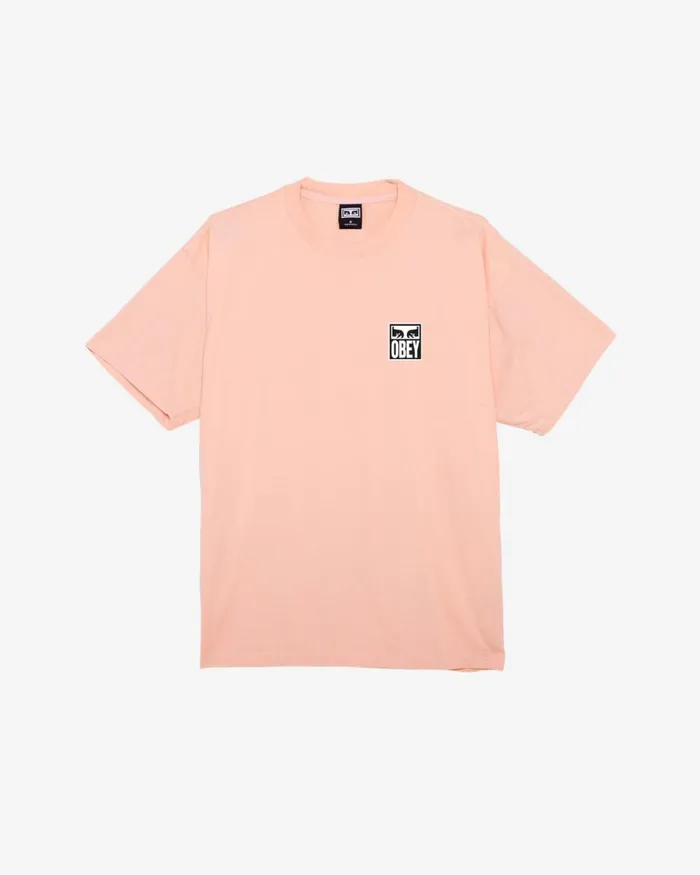 Men EYES ICON II HEAVYWEIGHT TSHIRT Peach Parfait OBEY Clothing TSHIRTS