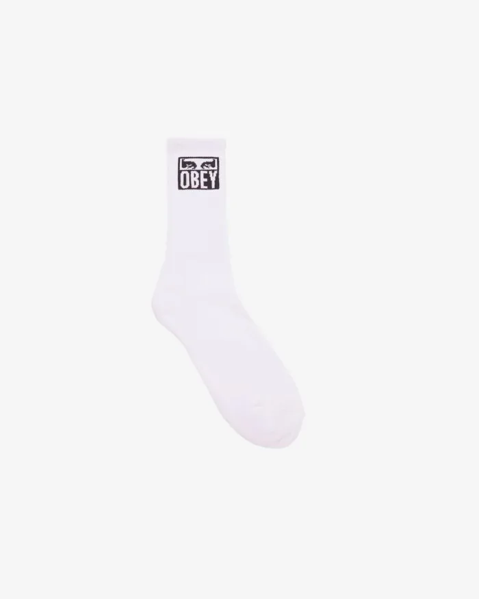 Men EYES ICON SOCKS White OBEY Clothing ACCESSORIES