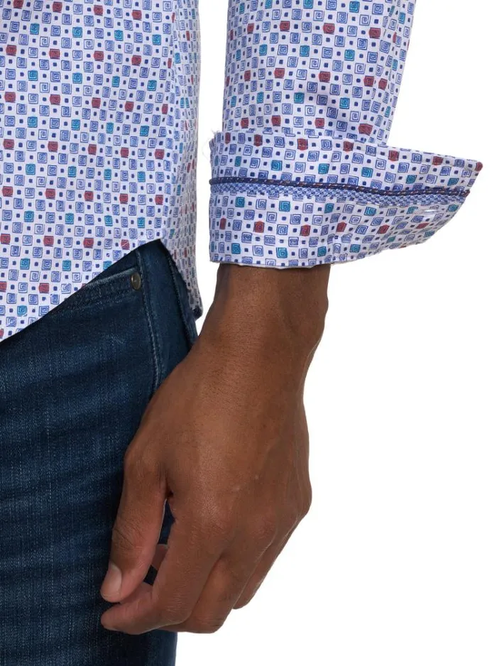 Men FAVRE LONG SLEEVE BUTTON DOWN SHIRT Multi Robert Graham Button Down Shirts