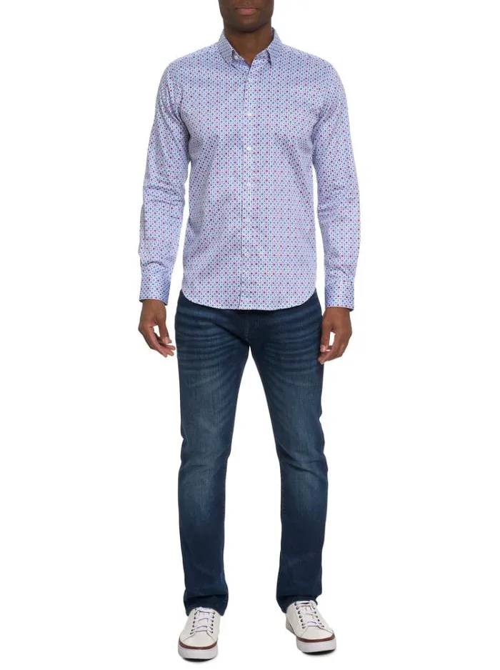 Men FAVRE LONG SLEEVE BUTTON DOWN SHIRT Multi Robert Graham Button Down Shirts