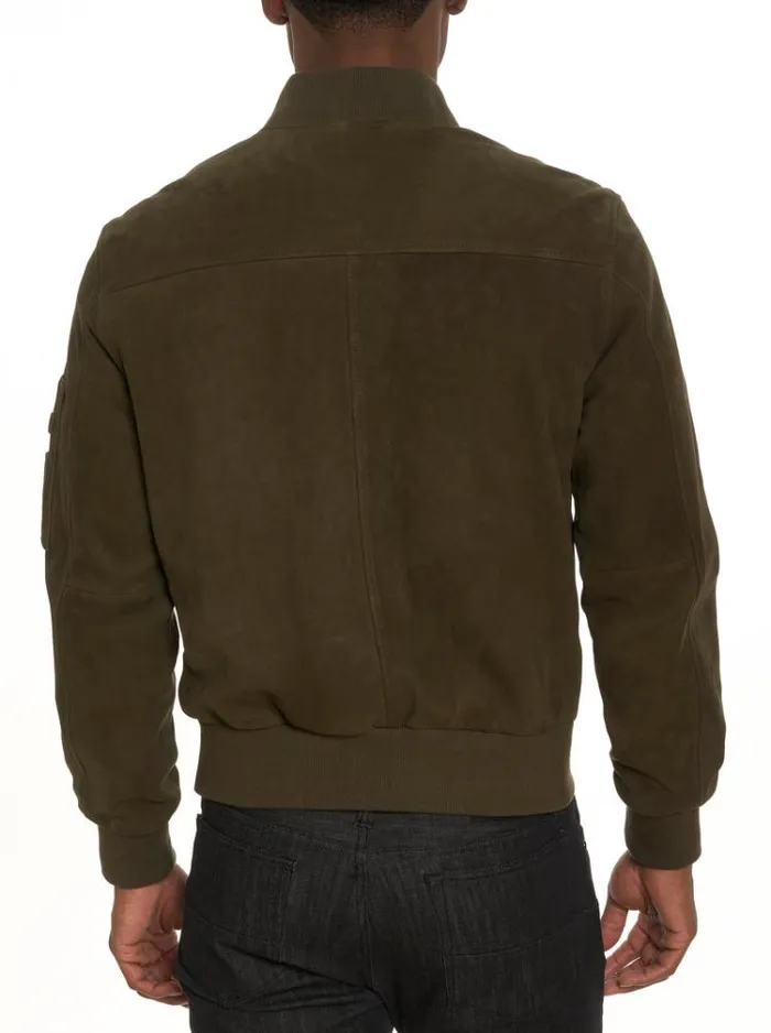 Men GASPER NUBUCK JACKET Forest Robert Graham Outerwear
