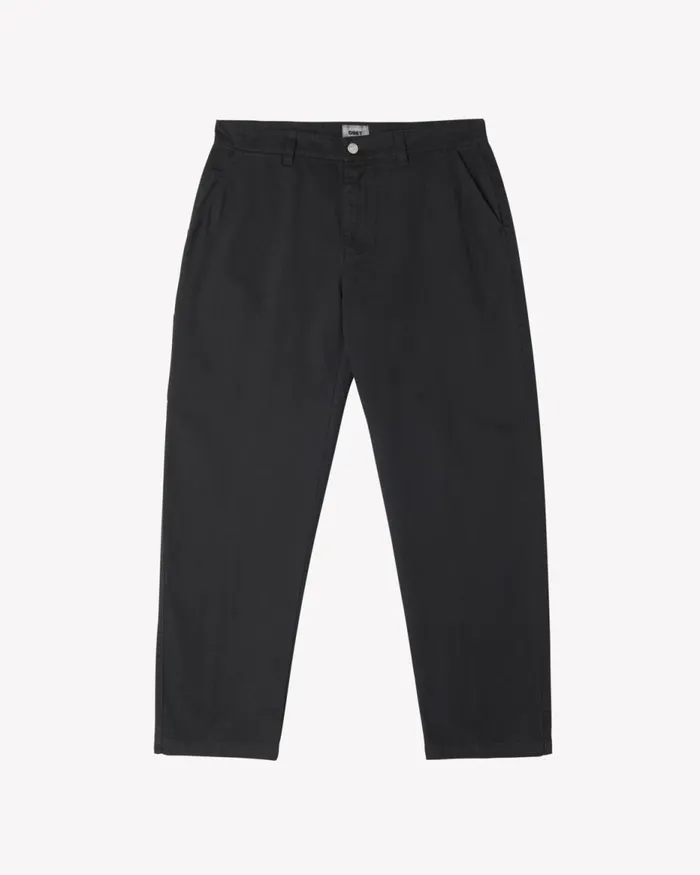 Men HARDWORK PIGMENT CARPENTER PANT Pigment Black OBEY Clothing BOTTOMS