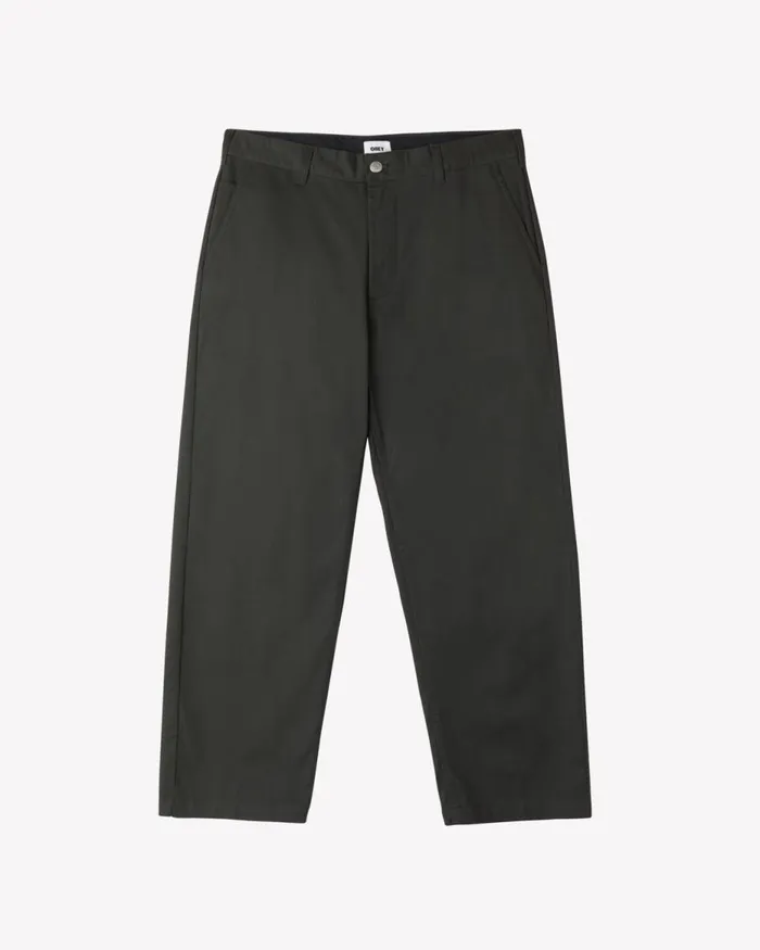Men HARDWORK WORK PANT Black OBEY Clothing BOTTOMS