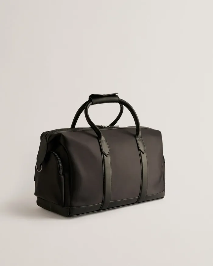 Men HEDLEY 8211 Nylon Faux Leather Detail Holdall Bag Black Ted Baker Holdalls and Weekend Bags Men HEDLEY 8211 Nylon Faux Leather Detail Holdall Bag Black Ted Baker Holdalls and Weekend Bags
