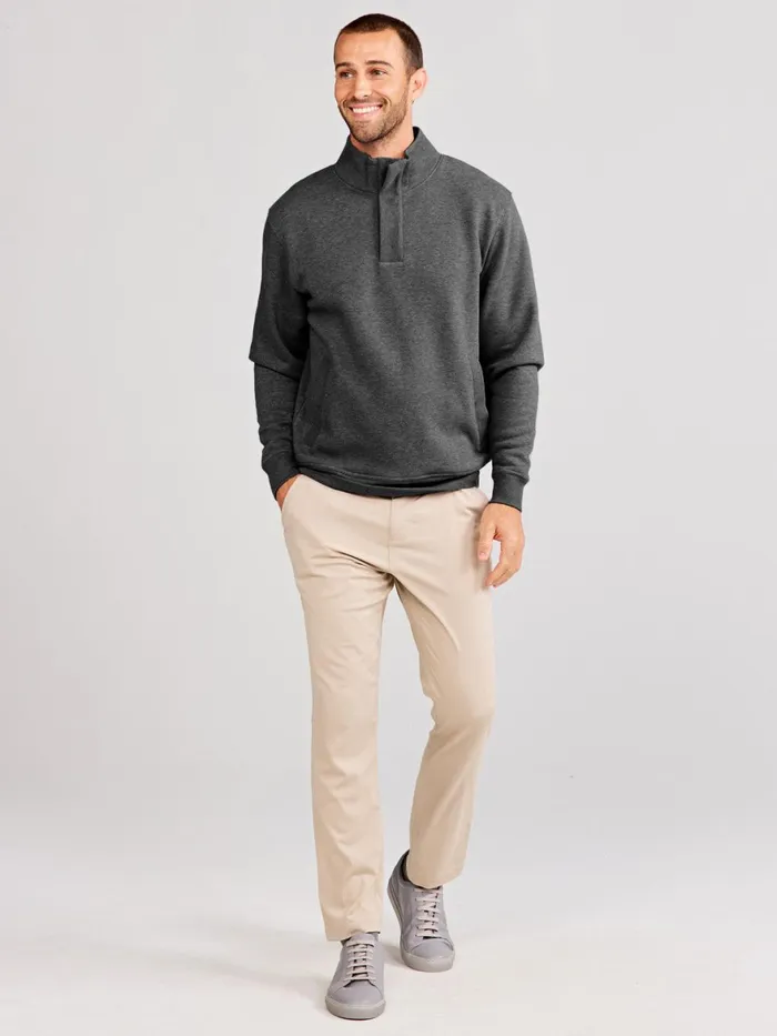 Men Hudson Fleece Henley Pullover Sweatshirt Tasc Performance Outerwear
