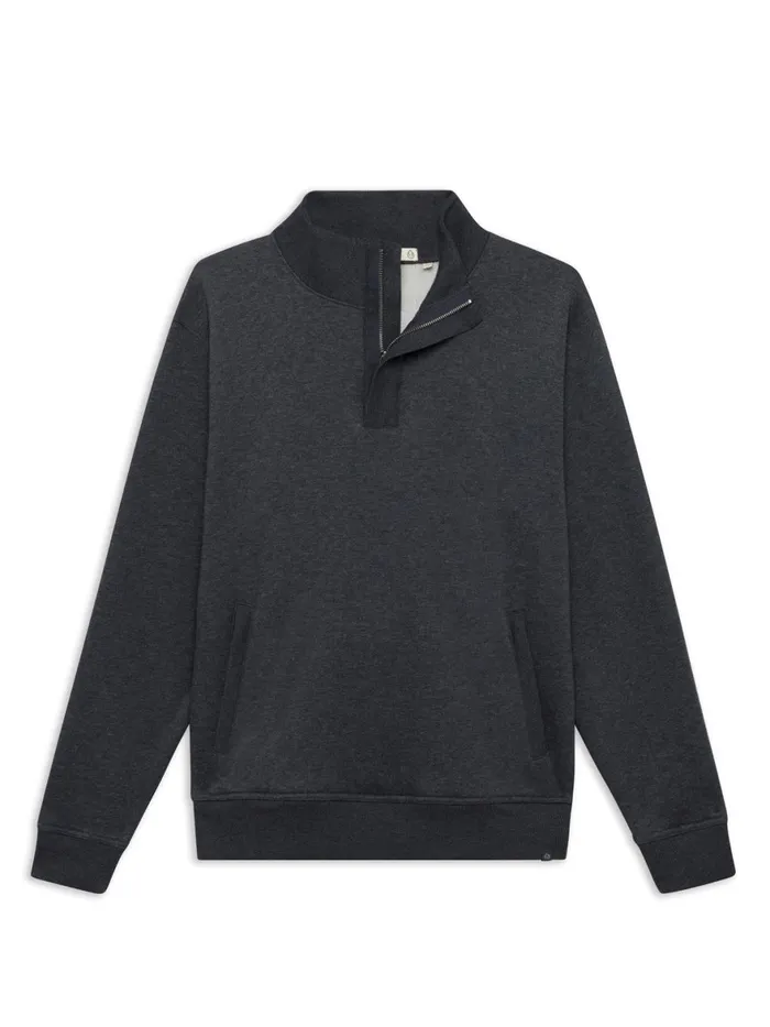 Men Hudson Fleece Henley Pullover Sweatshirt Tasc Performance Sweatshirts Hoodies