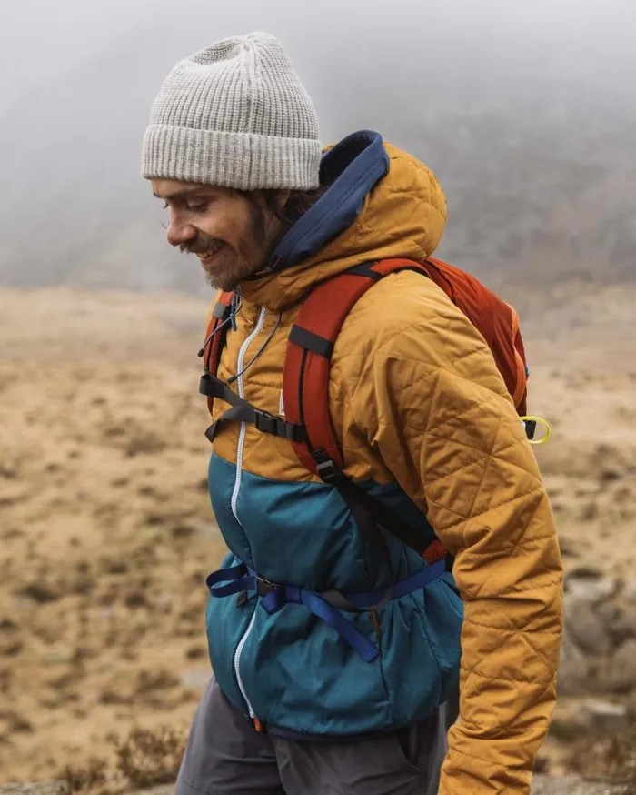 Men Jackets Passenger Base Recycled Thermore Insulated Jacket Dusty Ochre Corsair Blue Dusty Ochre Corsair Blue