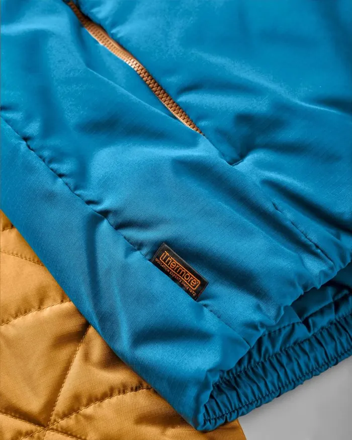 Men Jackets Passenger Base Recycled Thermore Insulated Jacket Dusty Ochre Corsair Blue Dusty Ochre Corsair Blue