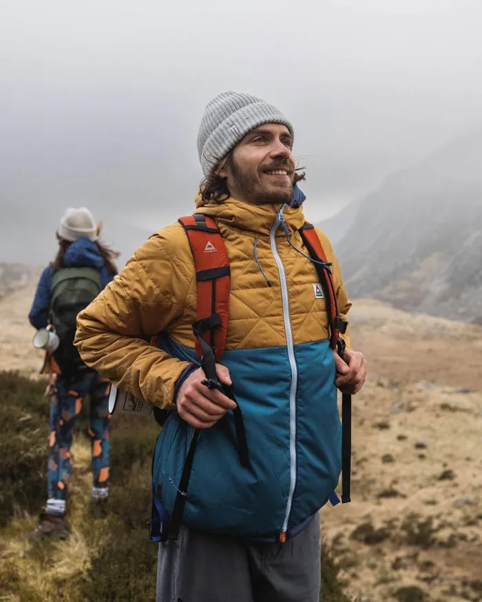 Men Jackets Passenger Base Recycled Thermore Insulated Jacket Dusty Ochre Corsair Blue Dusty Ochre Corsair Blue