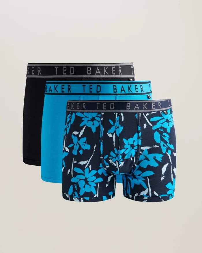 Men JJACKK 8211 Three Pack Of Assorted Logo Trunks Assorted Ted Baker Underwear