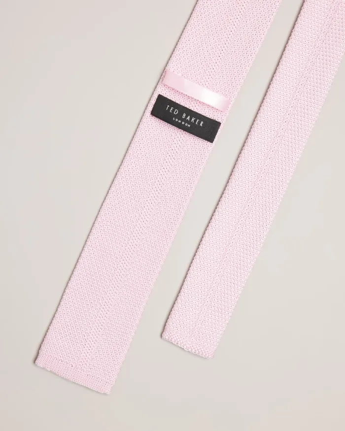 Men KALLINO 8211 Knitted Tie Dusky Pink Ted Baker Ties and Bowties