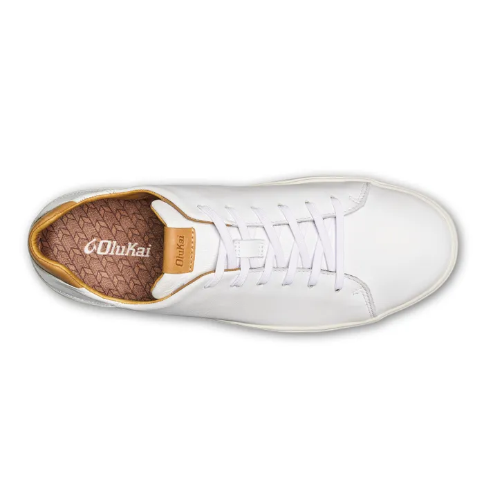 Men Laeahi L Ili Mens Waterproof Leather Sneakers Bright White Olukai Leather Men Laeahi L Ili Mens Waterproof Leather Sneakers Bright White Olukai Leather