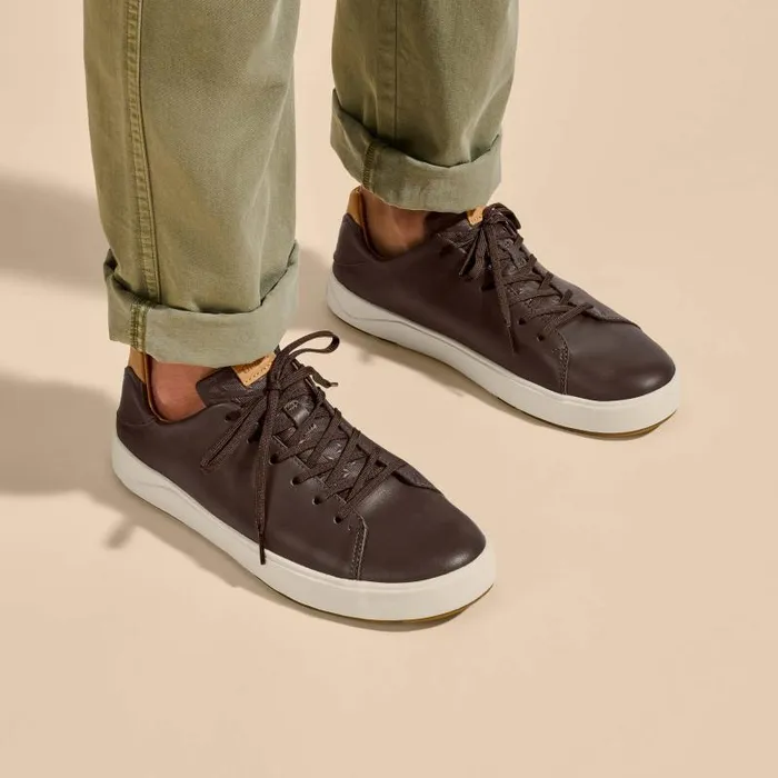 Men Laeahi L Ili Mens Waterproof Leather Sneakers Dark Java Olukai WaterFriendly Men Laeahi L Ili Mens Waterproof Leather Sneakers Dark Java Olukai WaterFriendly