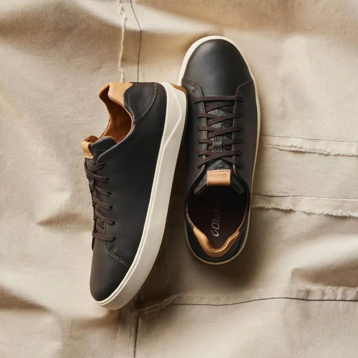 Men Laeahi L Ili Mens Waterproof Leather Sneakers Dark Java Olukai WaterFriendly Men Laeahi L Ili Mens Waterproof Leather Sneakers Dark Java Olukai WaterFriendly