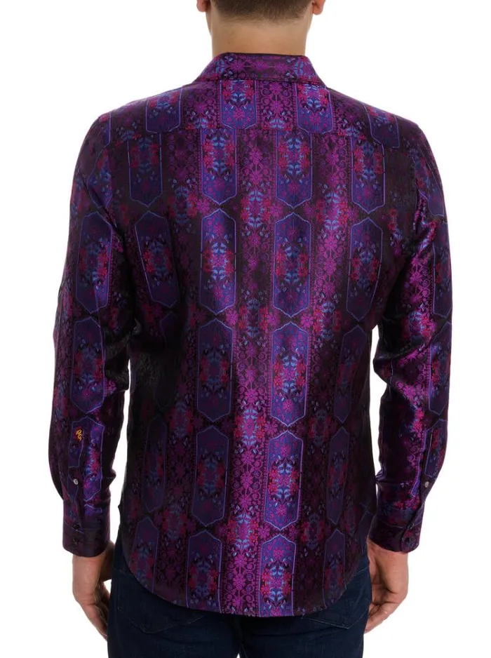 Men LIMITED EDITION THE HIGH RENOWN BUTTON DOWN SHIRT Magenta Robert Graham Button Down Shirts