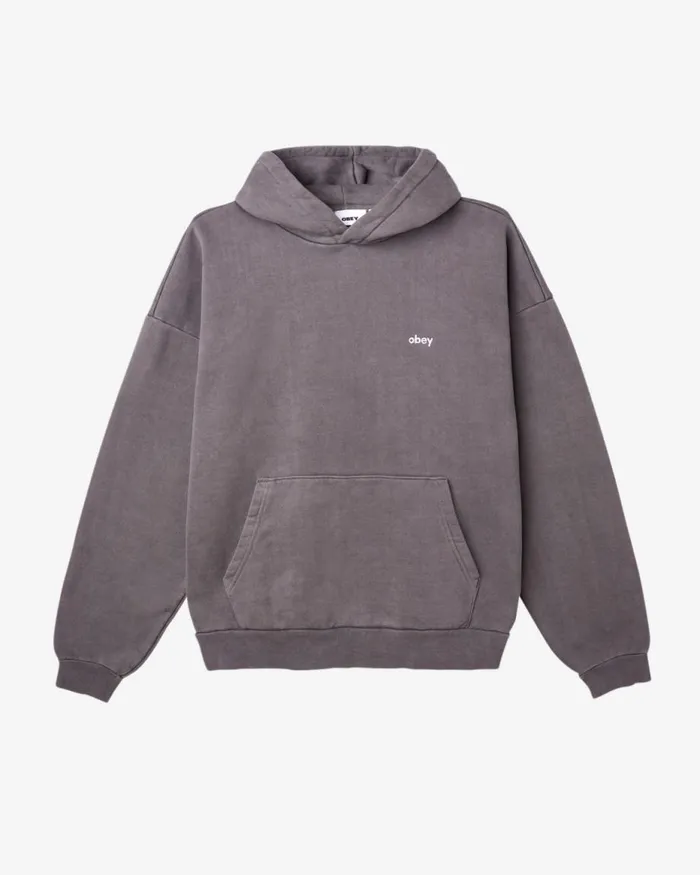 Men LOWERCASE PIGMENT PULLOVER Pigment Shell Pink OBEY Clothing SWEATSHIRTS