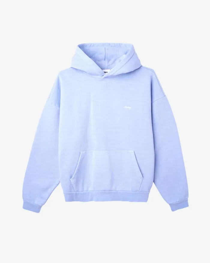Men LOWERCASE PIGMENT PULLOVER Pigment Shell Pink OBEY Clothing SWEATSHIRTS