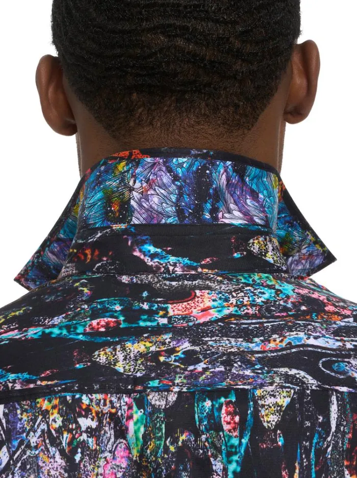 Men MESOSPHERE SHORT SLEEVE BUTTON DOWN SHIRT Multi Robert Graham Button Down Shirts