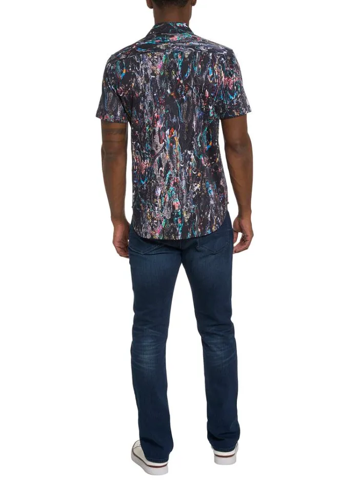 Men MESOSPHERE SHORT SLEEVE BUTTON DOWN SHIRT Multi Robert Graham Button Down Shirts