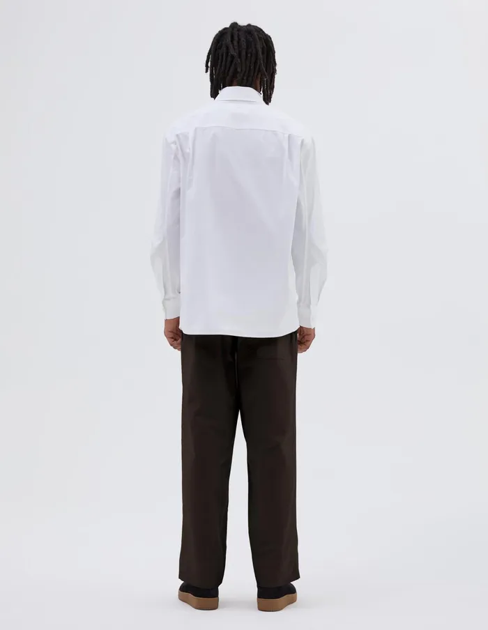 Men Mhl Basic Shirt White Margaret Howell Shirts