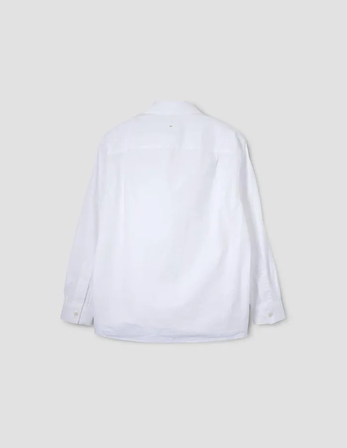Men Mhl Basic Shirt White Margaret Howell Shirts